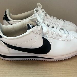 Nike Cortez Leather and Black Womens Sneakers
